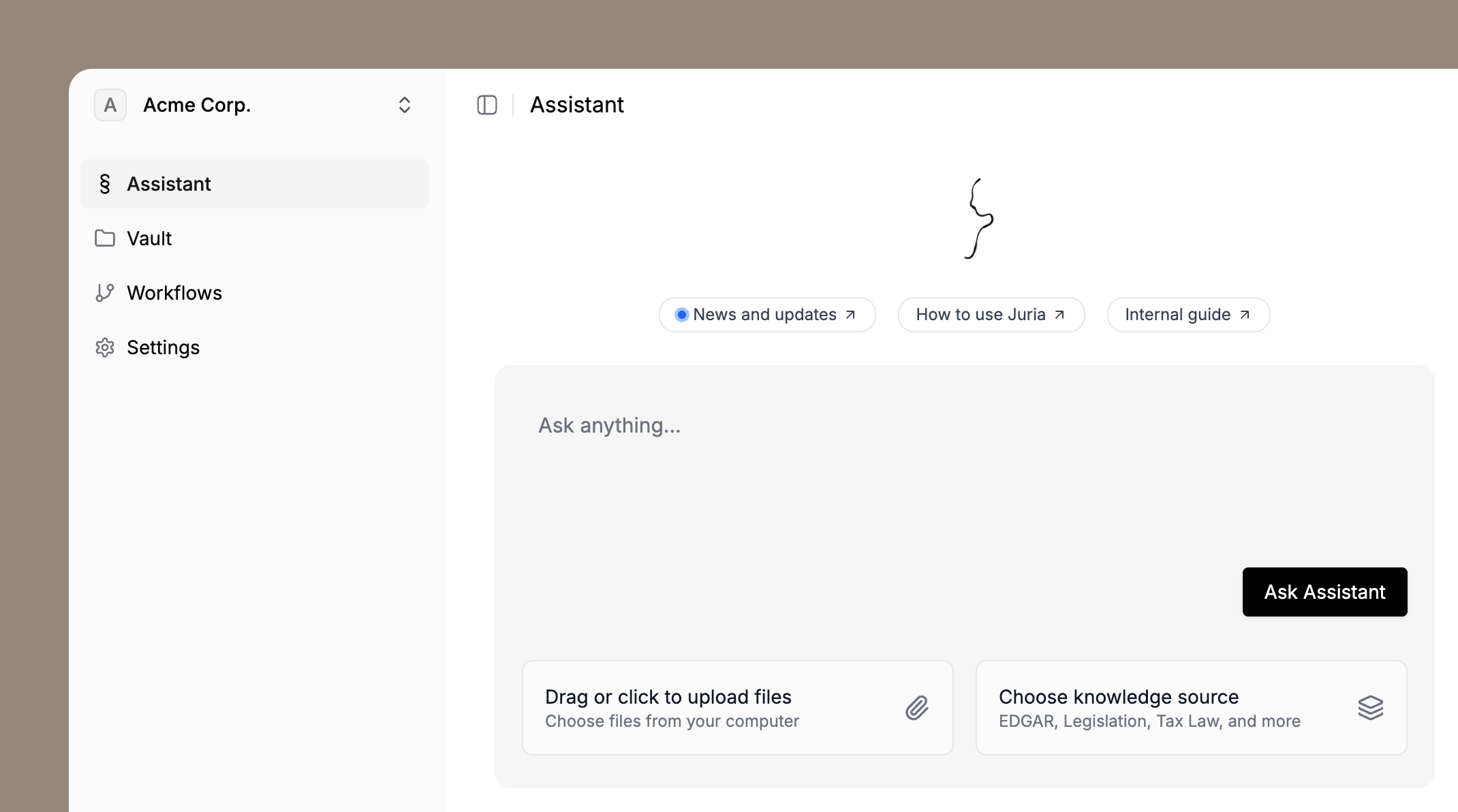 Juria Assistant Demo